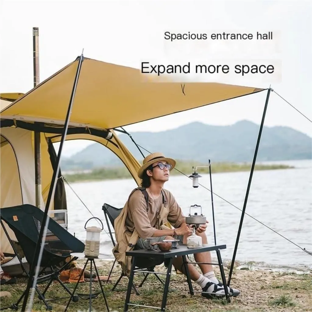 Weatherproof Tents One-Bedroom and One-Living Tent Outdoor Camping Rainproof, Coldproof and Windproof Tent Camping Equipment Camping and Hiking Tents
