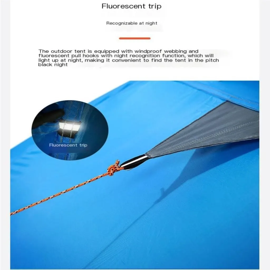 Weatherproof Tents Outdoor Camping Tent Double Layer Portable Windproof and Rainproof Breathable Tent Mountaineering Tent Camping and Hiking Tents