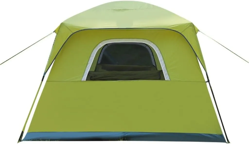 Weatherproof Tents Outdoor Four-Season Hand-Built Double-Layer Tent, Rainproof and Sunproof Camping Tent for Multiple People Camping and Hiking Tents