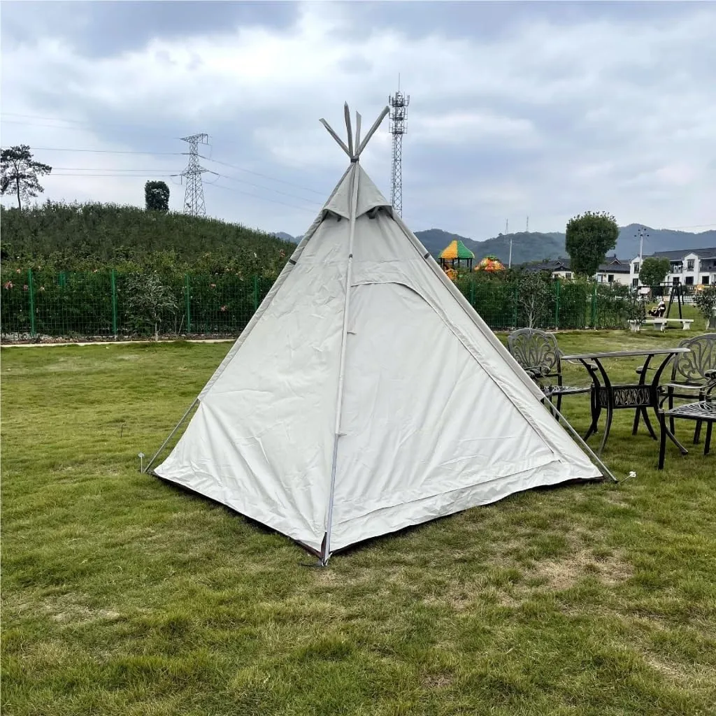 Weatherproof Tents Portable Outdoor Camping Tent Outdoor Autumn Camping Oxford Cloth Tent Canopy UV-Proof and Waterproof Camping and Hiking Tents