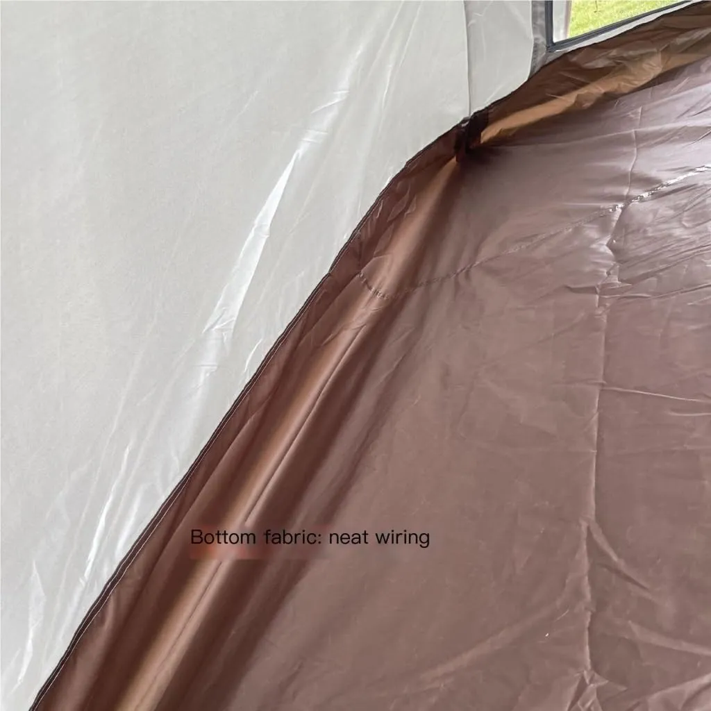 Weatherproof Tents Portable Outdoor Camping Tent Outdoor Autumn Camping Oxford Cloth Tent Canopy UV-Proof and Waterproof Camping and Hiking Tents