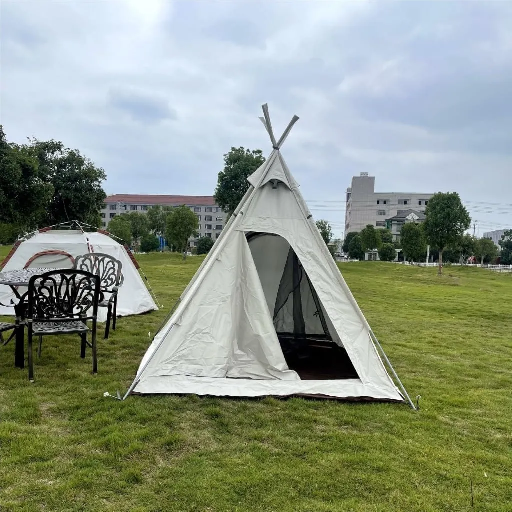 Weatherproof Tents Portable Outdoor Camping Tent Outdoor Autumn Camping Oxford Cloth Tent Canopy UV-Proof and Waterproof Camping and Hiking Tents