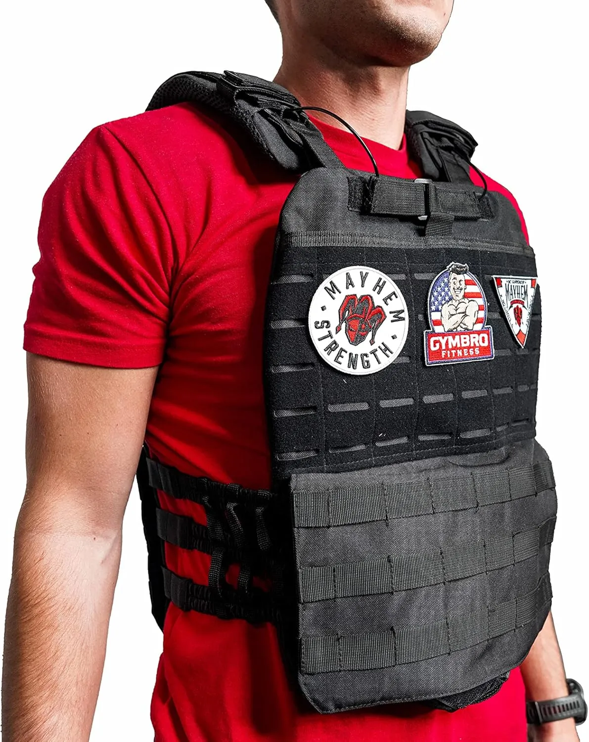 Weighted Vest Body weight exercises for men Tactical Plate Carrier GoRuck Rucking Backpack Wolf tactical Black Vest With Velcro for Patches