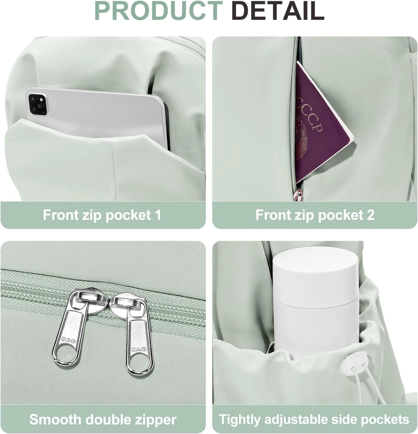 weradar simple Backpacks For School Waterproof Simple middle School Bag Casual College Backpack For Women Men Aesthetic Bookbag For Girls Boys(Green)
