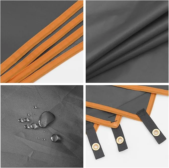 Wind Tour Portable Multifunctional Outdoor Camping Tarp Groundsheet Footprint Lightweight Floor and Ground Tarps for Camping Hiking with Carry Bag (102" x 83")