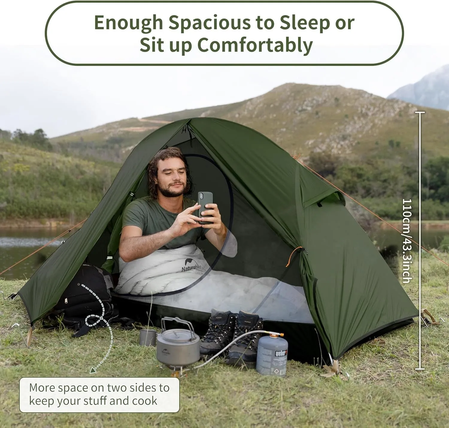 with Person Backpacking Person, One Standing Included Single Person Bikepacking Footprint 1 for Tent Waterproof up Tent Highly intuitive Free Set 1 Lightweight Customizable options Tent, Tent, Person Easy