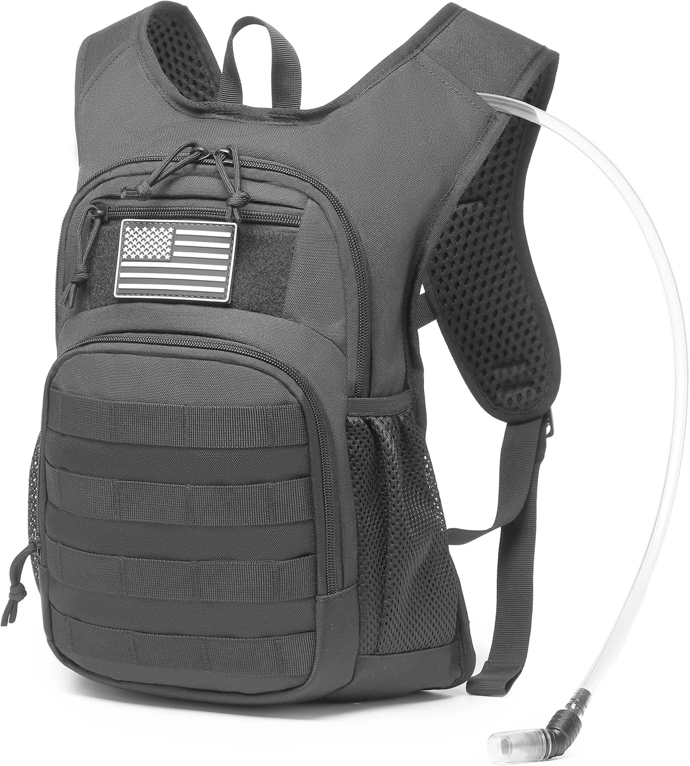 wotony Hydration Backpack with Water Bladder for Hiking Tactical Hydration Pack for Men Women Molle Water Backpack for Hiking