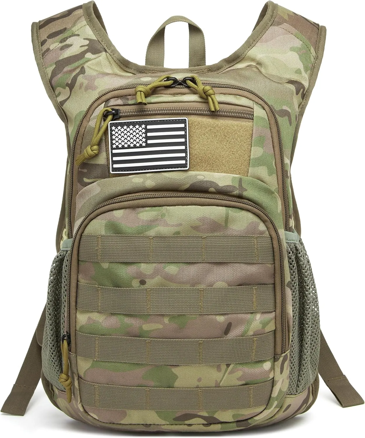 wotony Hydration Backpack with Water Bladder for Hiking Tactical Hydration Pack for Men Women Molle Water Backpack for Hiking