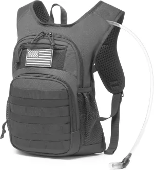 wotony Hydration Backpack with Water Bladder for Hiking Tactical Hydration Pack for Men Women Molle Water Backpack for Hiking