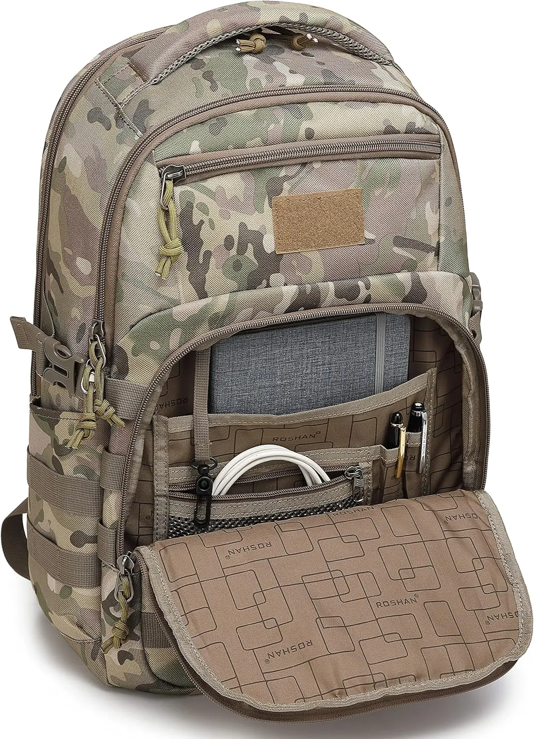 Wotony Military tactical backpack, backpack for men black small tactical assault bag