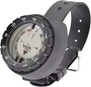 WYYHAA Scuba Diving Compass, 164FT Waterproof Professional Dive Wrist Compass with TPU Band, Luminous for Scuba, Camping, Kayaking and Outdoor Sports