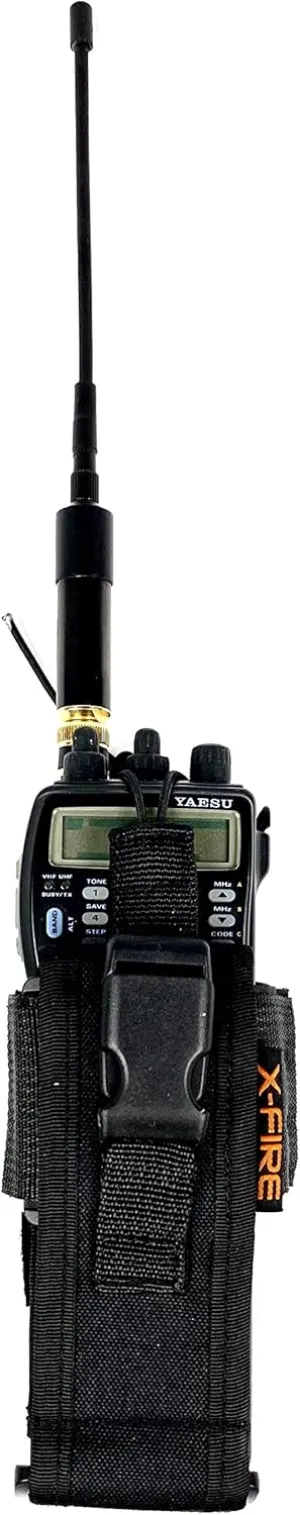 X-FIRE® Fully Adjustable Washable Duty Belt/MOLLE Holder for Large Portable Radios. NOT Made in China.