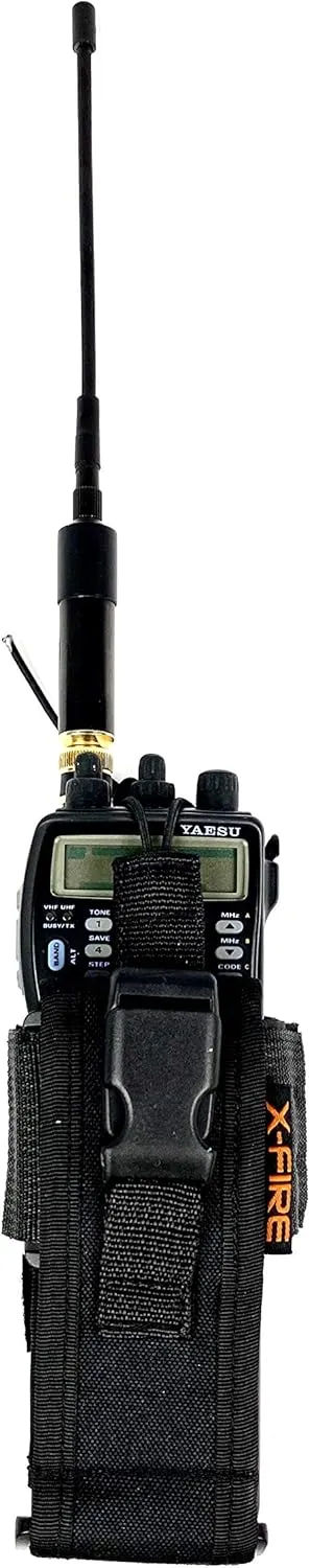 X-FIRE® Fully Adjustable Washable Duty Belt/MOLLE Holder for Large Portable Radios. NOT Made in China.