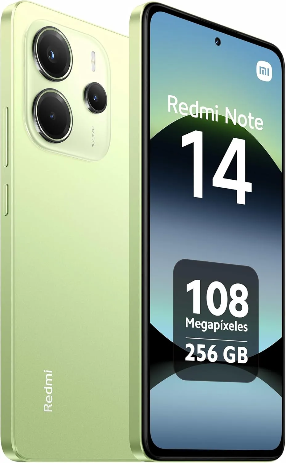 Xiaomi Redmi Note 14 4G LTE (for Tmobile Mint Tello Global) (256GB   8GB) 6.67" 120Hz 108MP AI Camera Global Version Dual Sim (Coral Green)