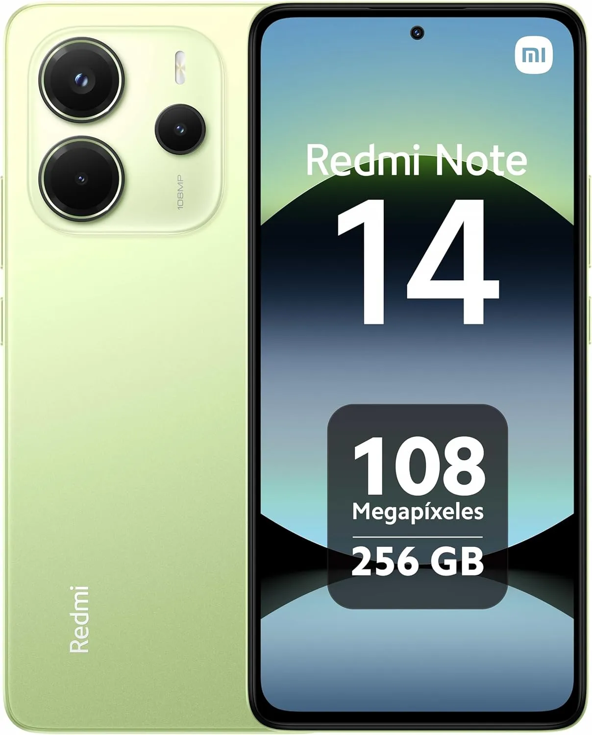Xiaomi Redmi Note 14 4G LTE (for Tmobile Mint Tello Global) (256GB   8GB) 6.67" 120Hz 108MP AI Camera Global Version Dual Sim (Coral Green)