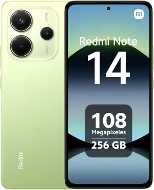 Xiaomi Redmi Note 14 4G LTE (for Tmobile Mint Tello Global) (256GB   8GB) 6.67" 120Hz 108MP AI Camera Global Version Dual Sim (Coral Green)