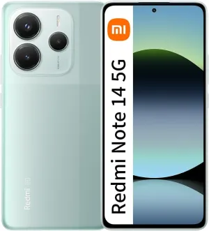 Xiaomi Redmi Note 14 5G   LTE (for Tmobile Mint Tello Global) (256GB   8GB) 6.67" NFC 120Hz 108MP AI Triple Cam Unlocked Model 24094RAD4G Dual Sim (Coral Green)