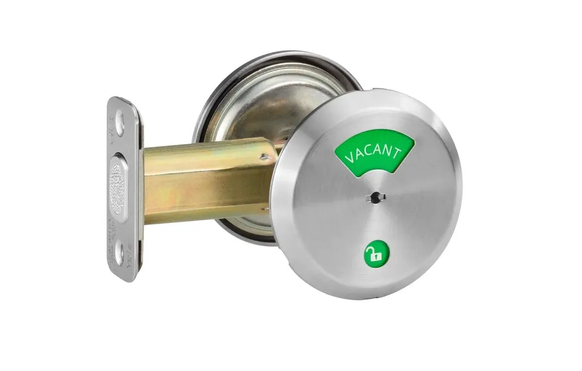 Yale D292 x 626 200 Series Deadbolt, Occupancy Indicator x Thumbturn, 2 3/4" Backset, 626 Satin Chrome Finish (085418)