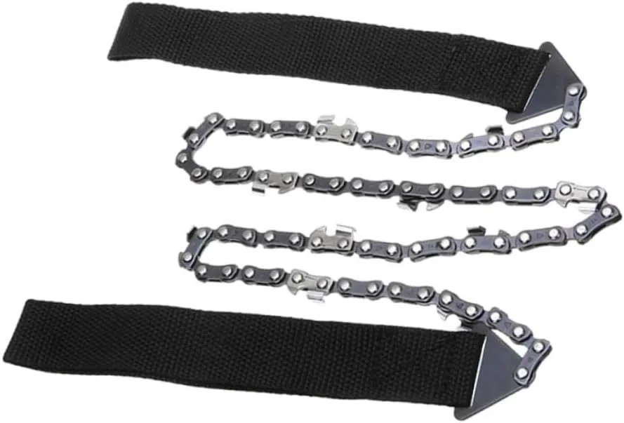 Yardwe 3pcs Survival Gear Pocket Chainsaw Razor Outdoor Chain Handheld Emergency Chainsaw for Hiking