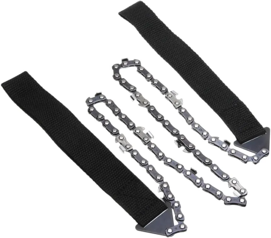 Yardwe 3pcs Survival Gear Pocket Chainsaw Razor Outdoor Chain Handheld Emergency Chainsaw for Hiking