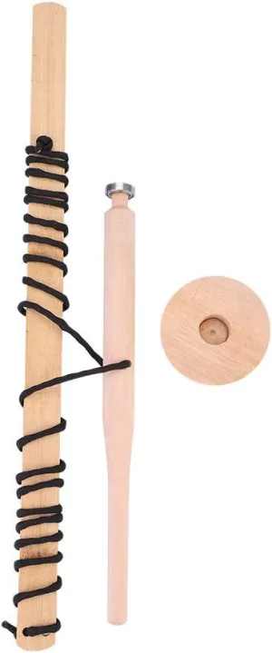 Yosoo Wood Drilling Fire Making Tool Emergency Ignitor Kit Outdoor Camping Survival Accessory