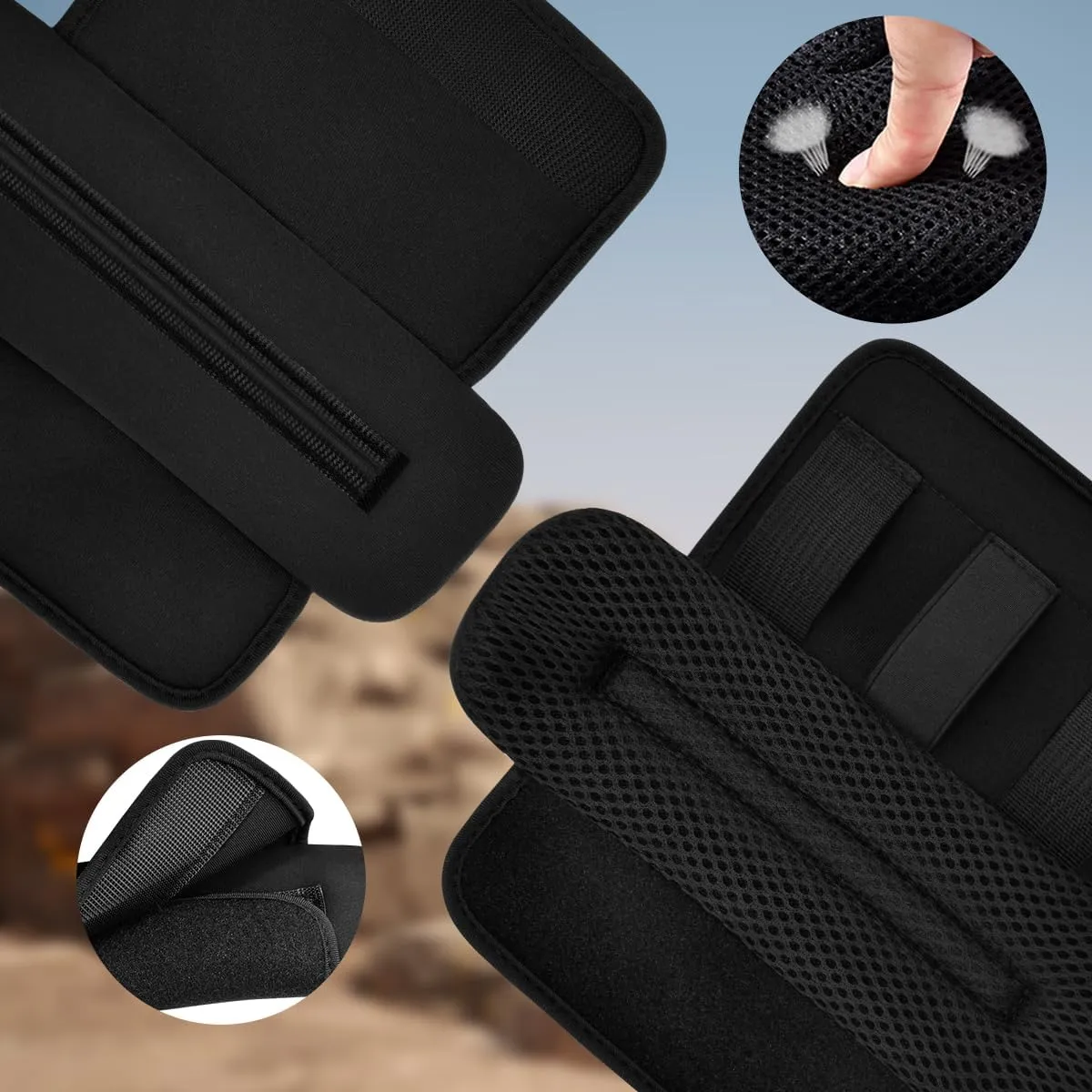 ZINZ 2-Pack Universal Wide Shoulder Pad with Ultra Thick Cushion for Bag Luggage Backpack Bag Crossbody