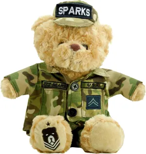 ZZZ Bears Personalized Army Teddy Bear, Gift for Boot Camp Graduates, Veterans & Comforting Loved Ones at Home During Deployment