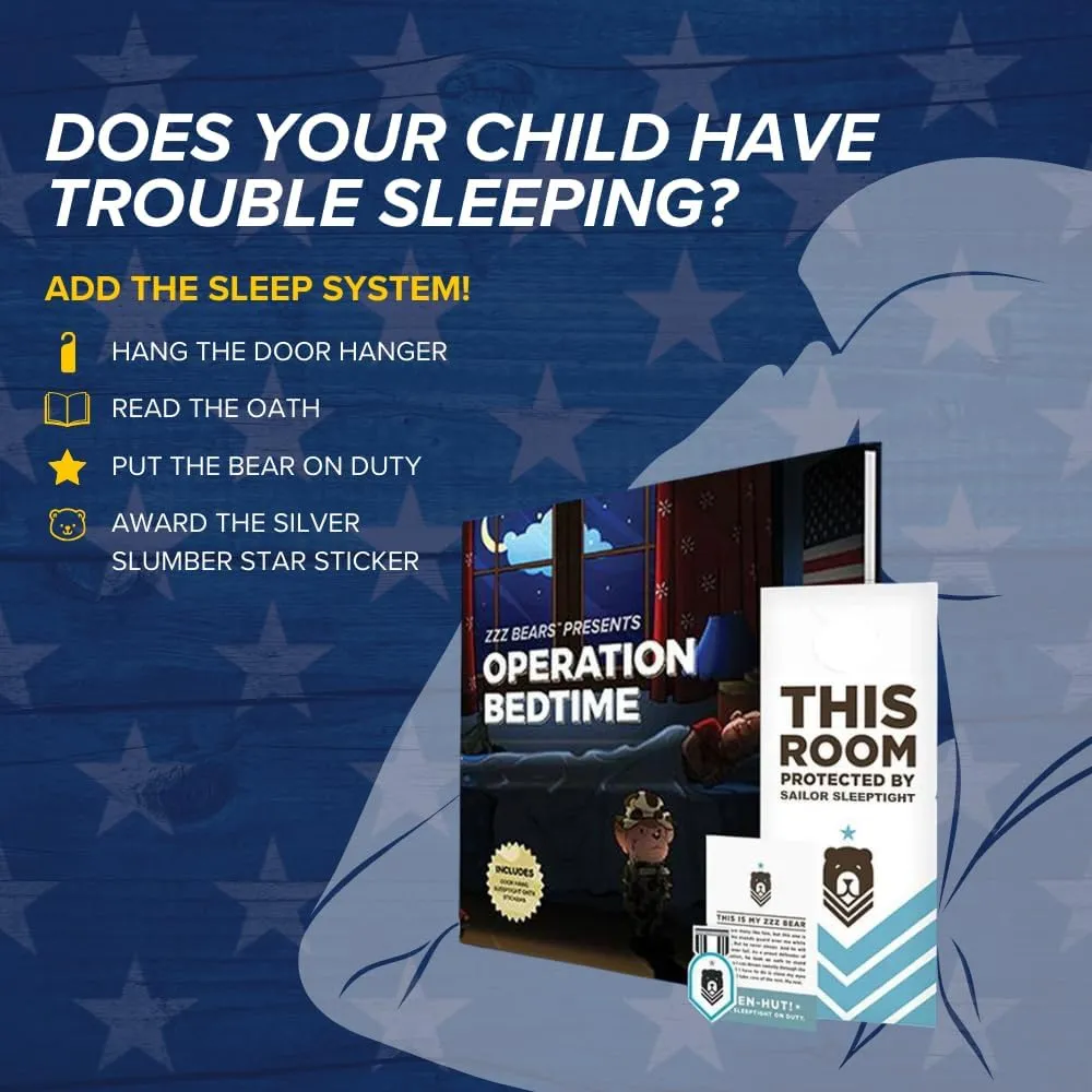ZZZ Bears Personalized Navy Camo Teddy Bear, Gift for Boot Camp Graduates, Veterans & Comforting Loved Ones at Home During Deployment