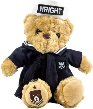 ZZZ Bears Personalized Navy Teddy Bear, Gift for Boot Camp Graduates, Veterans & Comforting Loved Ones at Home During Deployment